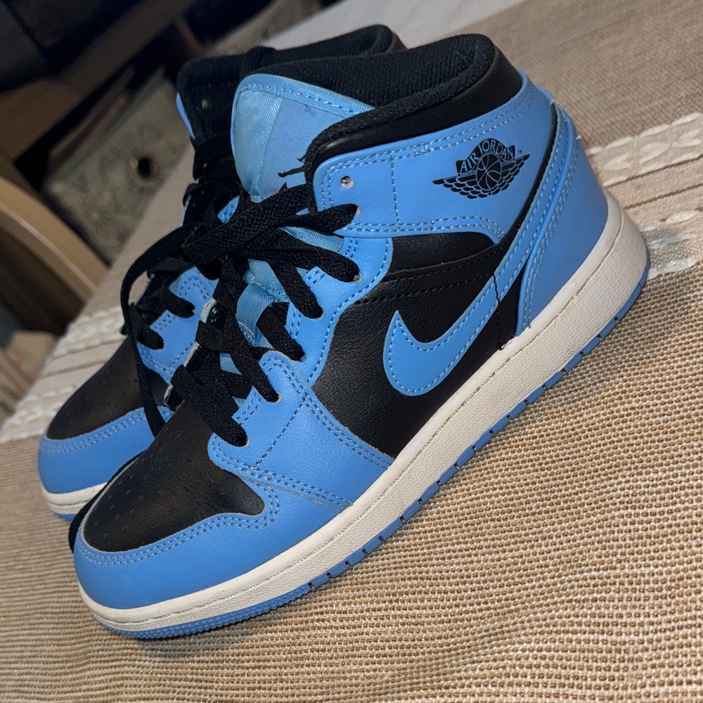 Kids Blue and Black Sneakers